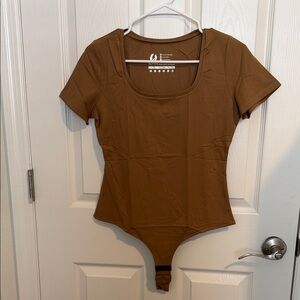 Womens scoop neck Short Sleeve Bodysuit